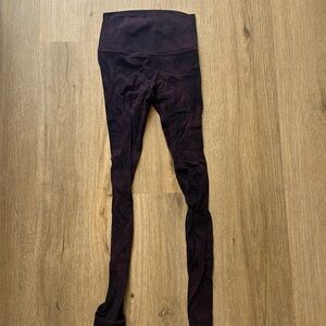 Lululemon Align Leggings - Red & Black Diamond Dye Print 28” Size 4